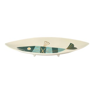 Large Metlox Tropicana Oblong Fish Bowl Platter For Sale