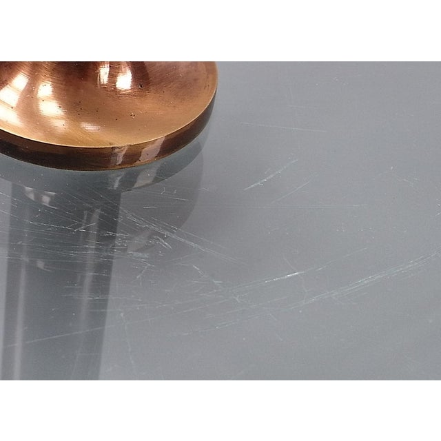Glass & Brass Side Tables, 1960s, Set of 2 For Sale - Image 11 of 13