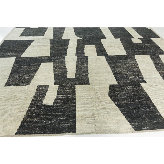 Early 21st Century Modern Afghan Hand-Knotted Wool Rug by Doris Leslie Blau For Sale - Image 5 of 8