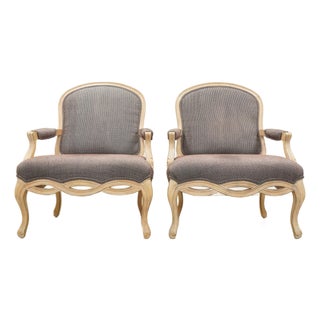 Skylar Peppler Custom Upholstered Lounge Chairs (Set of 2) For Sale