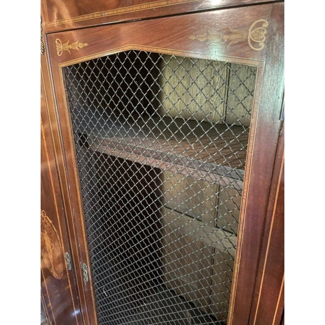 Late 19th Century French Three Door Cabinet in Mahogany For Sale In Boston - Image 6 of 9