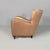 Mid-Century Modern Mid-Century Modern Italian Lounge Chairs in Wood and Pink and Beige Silk, 1940s, Set of 2 For Sale - Image 3 of 18