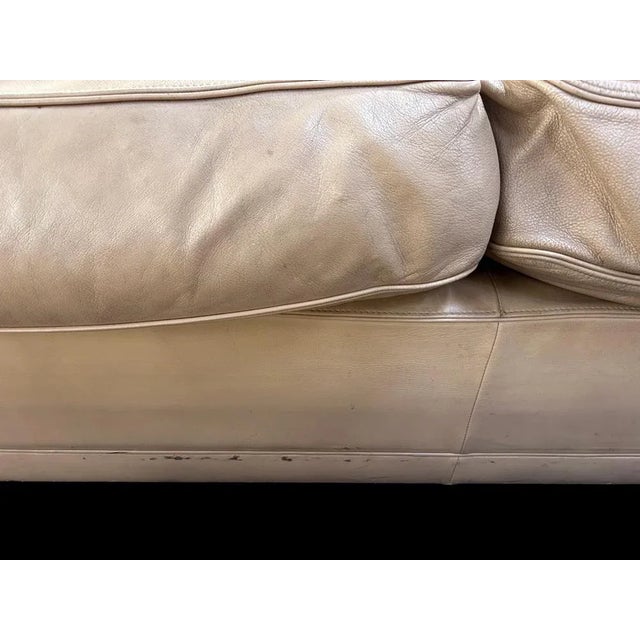 Beige Set of Modular Leather Sofa by Pierluigi Cerri for Poltrona Frau, 1980s For Sale - Image 8 of 10