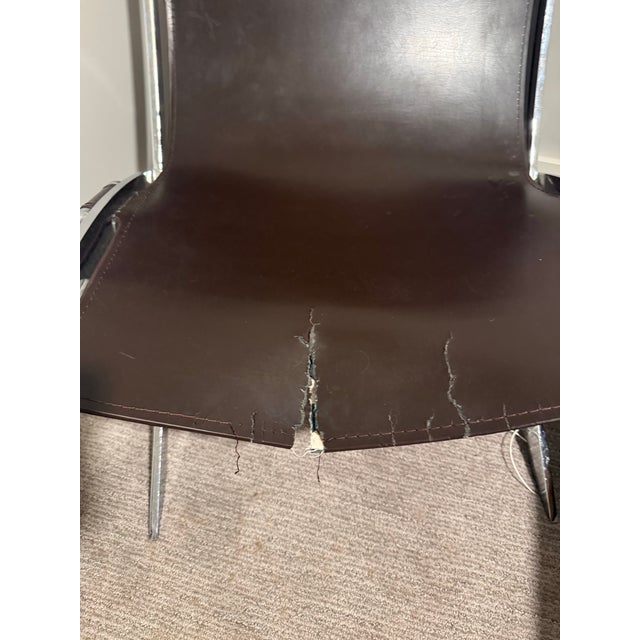 1960s Vintage Chrome Scissor Chairs Attributed to Antonio Citterio For Sale - Image 5 of 6