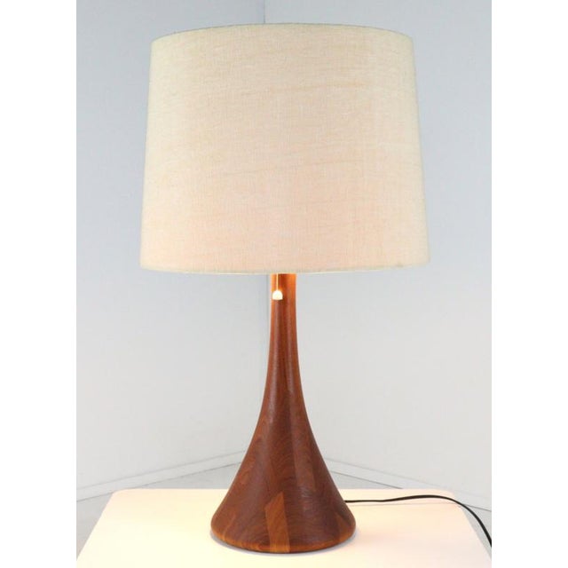 Large Wooden Table Lamp from Domus For Sale - Image 15 of 16