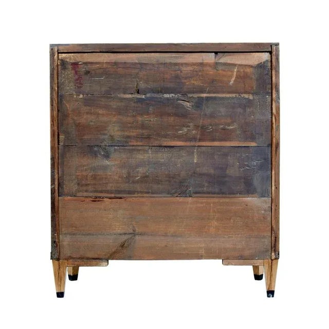 Swedish Biedermeier Inlaid Birch Chest of Drawers For Sale - Image 6 of 9