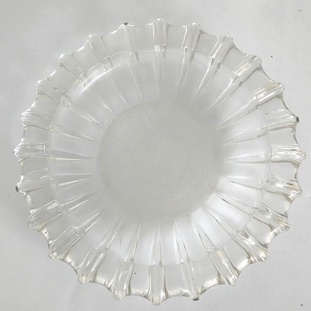 Transparent Vintage Fostoria Glass Starburst Catchall/Ashtray For Sale - Image 8 of 13