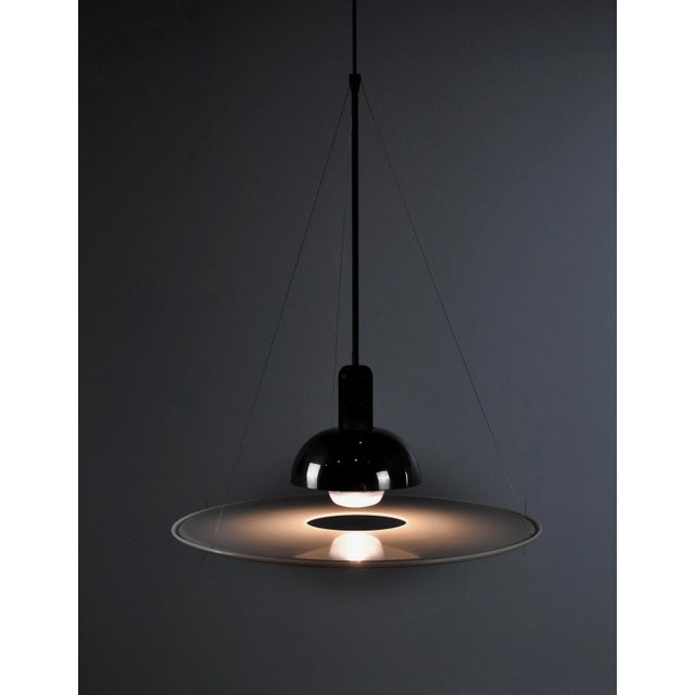 Vintage Italian Frisbi 850 Pendant Lamp by Achille Castiglioni for Flos, 1970s For Sale - Image 9 of 12