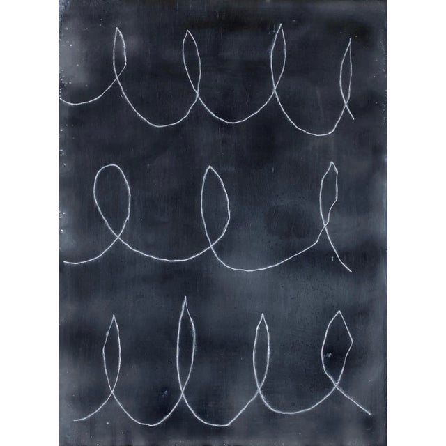 Contemporary "Velocity" by Gina Cochran Set of 9 Encaustic Collage Installation For Sale - Image 3 of 11