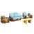 This beautifully restored living room set features a classic Paul Frankl-inspired mid-century design and includes one...