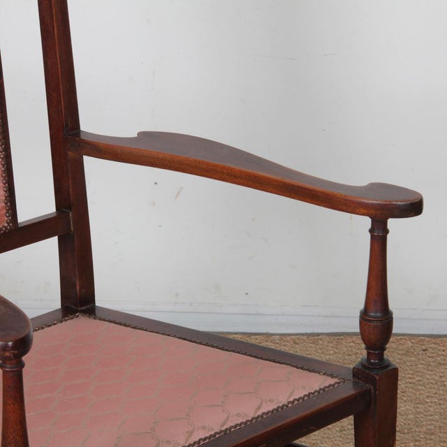 Antique English Armchair by J.S. Henry, 1800s For Sale - Image 5 of 10