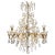 Traditional Gilt Metal Crystal Drop Chandelier For Sale - Image 10 of 10