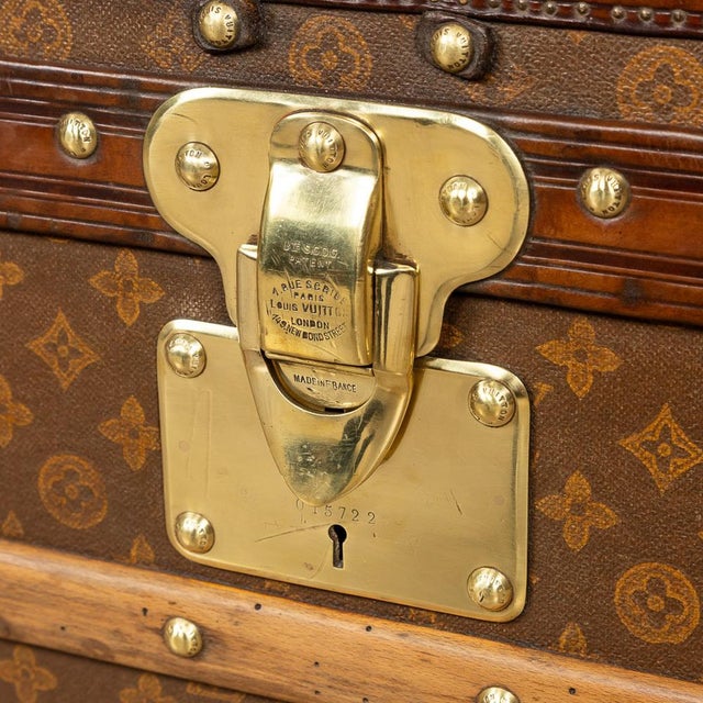 20th Century Trunk in Monogram Canvas from Louis Vuitton, France, 1900s For Sale - Image 13 of 18
