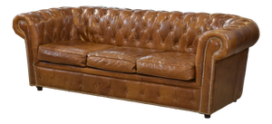 Chesterfield Sofa in Brown Leather, 2000s