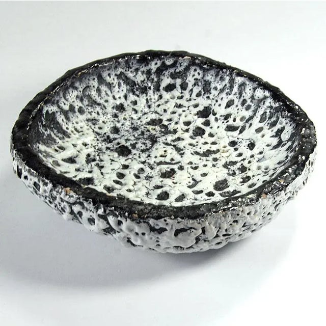 Ceramic Mid-Century French Brutalist Ceramic Dish, 1960s. For Sale - Image 7 of 9