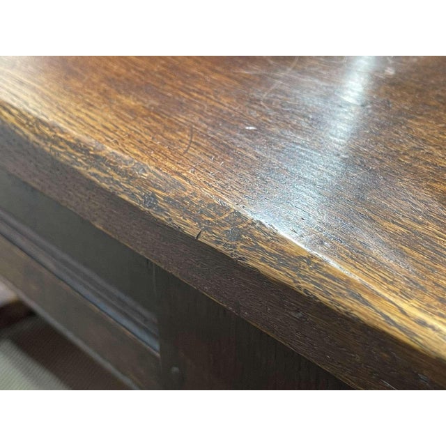 Late 19th Century English Monastery Table with Extensions in Elm and Oak For Sale - Image 17 of 18