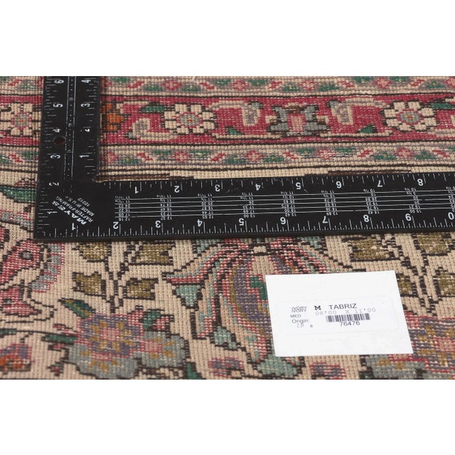 Mid 20th Century Mid 20th Century Vintage Persian Tabriz Rug 08’00 X 11’00 For Sale In Dallas - Image 6 of 9