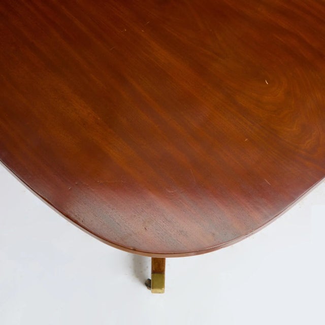 Wood Exquisite Antique English George III-Style Mahogany Wood Dining Table For Sale - Image 7 of 10