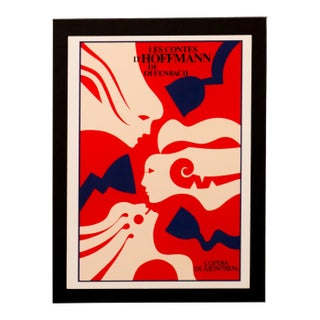 2002 Canadian Exhibition Postcard, "Les Contes D'Hoffmann" Form 1999 Canadian Opera Poster, Vittorio Fiorucci For Sale