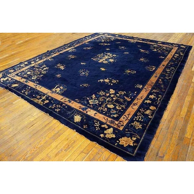 Textile Early 20th Century Chinese Peking Carpet ( 9'2" x 11'6" - 280 x 350 ) For Sale - Image 7 of 8