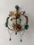 1920s French Turquoise Green Murano Beads Rock Crystal Swags Sconces For Sale - Image 5 of 7