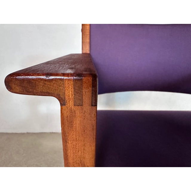 This high-quality armchair model 'bm73' was created in the late 1940s by the famous danish designer børge mogensen. It was...