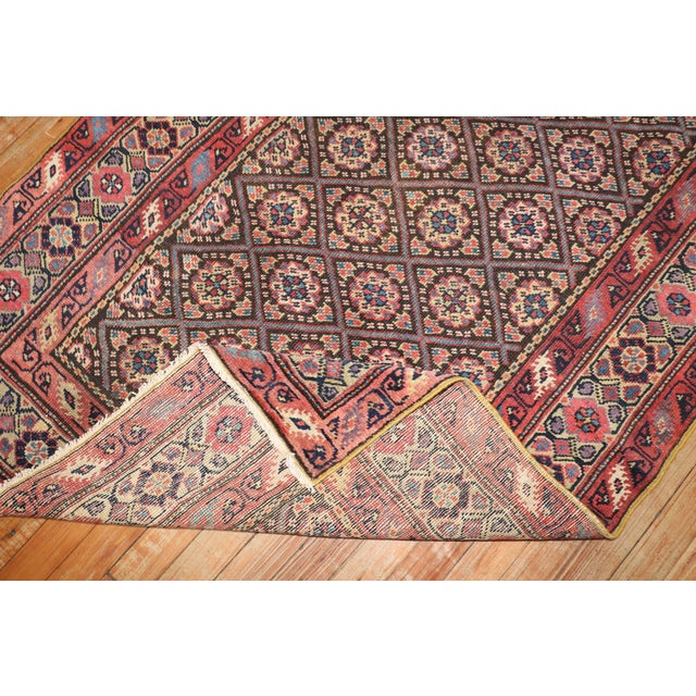 Textile Zabihi Collection Antique Persian Ferehan Runner For Sale - Image 7 of 10