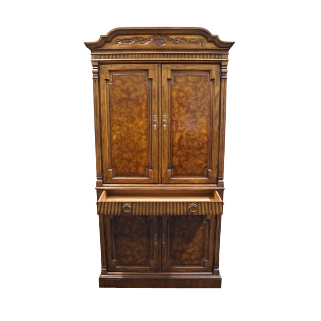 Drexel Heritage Cameo Classics Italian Neoclassical Tuscan Style 41" Clothing Storage Armoire 191-440 For Sale - Image 11 of 18