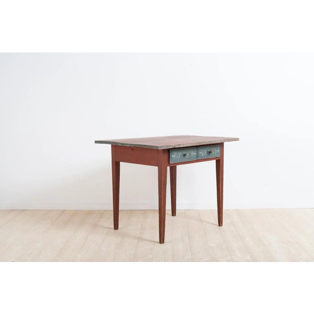 Double Drawer Writers Table For Sale - Image 4 of 11