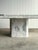 1970s Italian Carrara & Bardiglio Marble Inlaid Coffee Table For Sale - Image 9 of 14