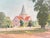 1960s Watercolor; Harold Latham; St. Andrew’s Church, Alfriston, East Sussex, For Sale - Image 9 of 10