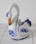 Ceramic Vintage Blue & White Hand Painted Portuguese Ceramic Swan Planter For Sale - Image 7 of 14
