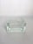 French Lumax molded glass ashtray associated with Le Corbusier. Made from thick transparent glass, the piece features a...