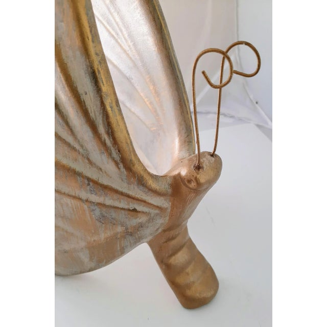 Vintage XL Butterfly Table Sculpture Figurine For Sale - Image 4 of 8