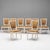 Set of 8 French dining chairs in original paint finish. Ready for a choice of upholstery. Circa 1930.
