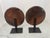 Pair of wooden architectural fragments from India modified with iron to be used as bookends or simply as decorative...