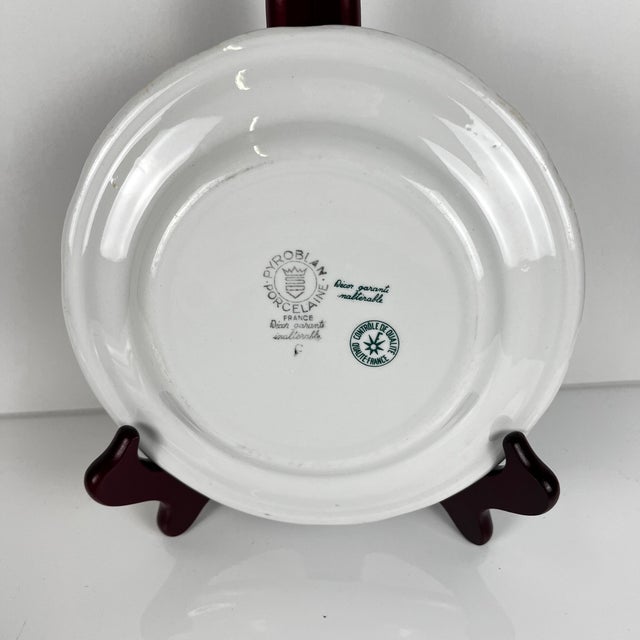 Vintage Agreste Dessert Plates from Sarreguemines, 1980s, Set of 4 For Sale - Image 6 of 9