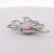 2000 - 2009 Pink Natural Saltwater Conch Pearl & Diamond Platinum Brooch For Sale - Image 5 of 7