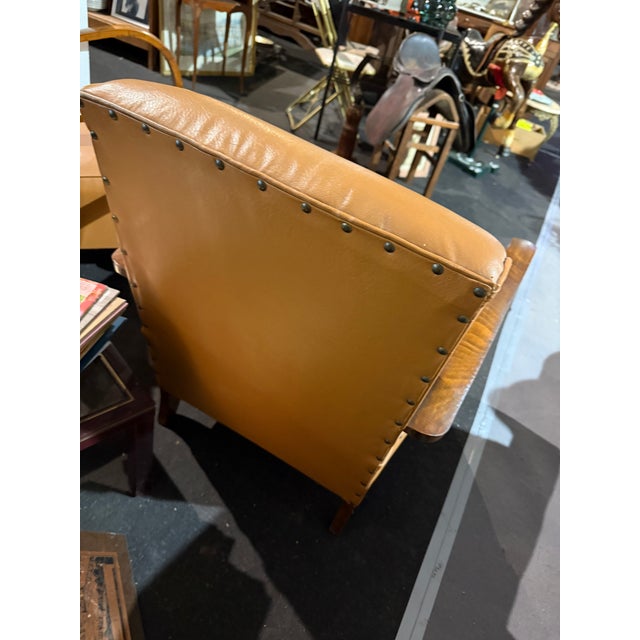 Art Deco Bridge Chairs with Moustache Detail, 1940s, Set of 2 For Sale - Image 4 of 6