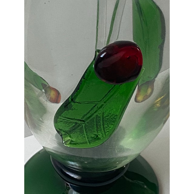 Early 21st Century Set of 3, Murano Style Hand Blown Vase With Swizzle Sticks For Sale - Image 5 of 10