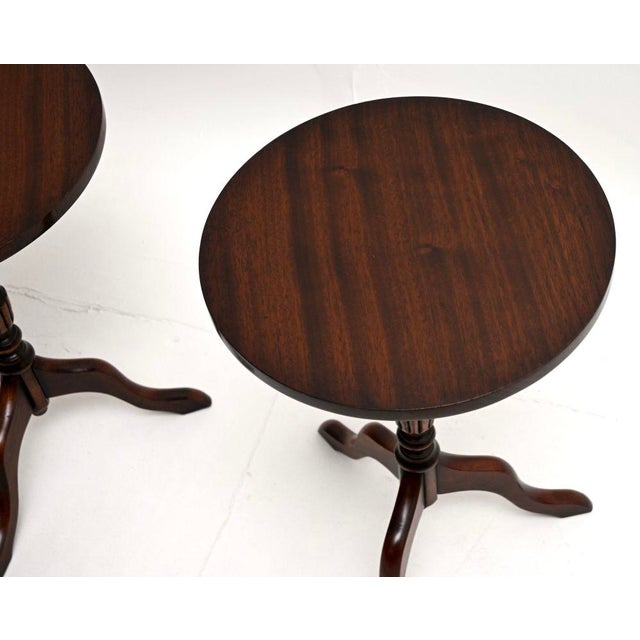 Antique Georgian Wine Tables, 1950, Set of 2 For Sale - Image 9 of 11