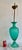 Italian Vintage Italian Murano Teal Glass Table Lamp For Sale - Image 3 of 5