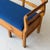 c. Early 20th Century. Sweden. Pine construction with reupholstered seat. Fabric is rare deadstock vintage Knoll fabric.