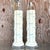Illuminate your space with this pair of vintage coastal glazed ceramic bamboo lamps. Each lamp features a bamboo-inspired...