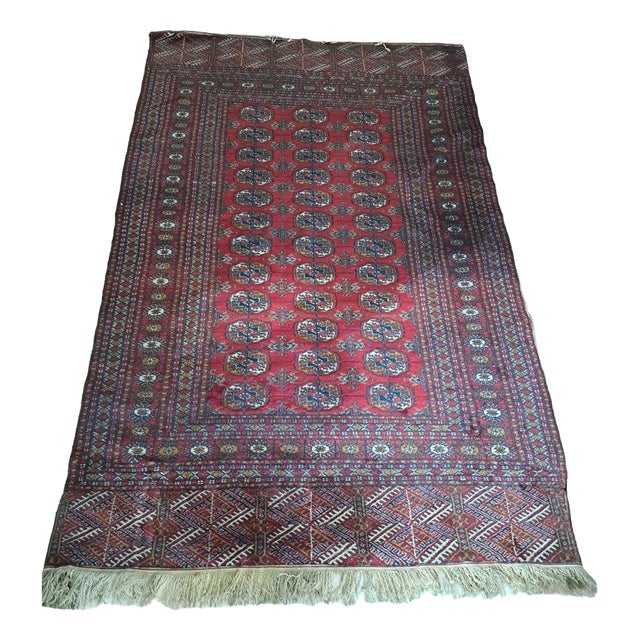 Bukara Rug in Wool and Silk For Sale