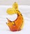 Glass 1960's Italian Amber Glass Fish For Sale - Image 7 of 9