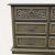 1970s Spanish Revival Carved Wood Nine-Drawer Lowboy Dresser in Olive Green For Sale In Los Angeles - Image 6 of 10
