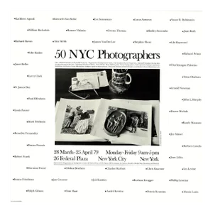 Andre Kertesz 50 Nyc Photographers 18" X 18" Poster 1979 Black & White Glasses, Mug, Photographs, Letters