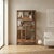 Asian Asian Inspired Asymmetrical Light Brown Shelving Display Cabinet Divider For Sale - Image 3 of 10