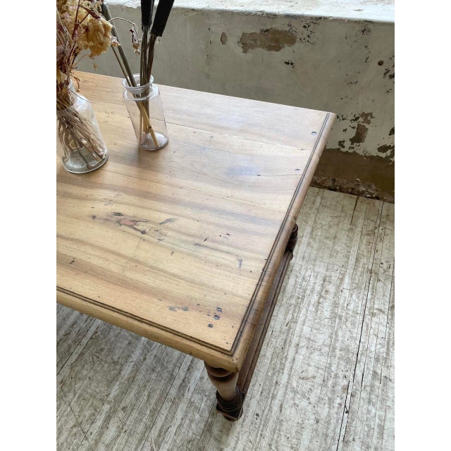 Drapery Farmhouse Table in Walnut For Sale - Image 16 of 18